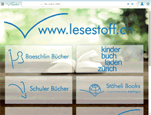 Tablet Screenshot of lesestoff.ch
